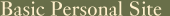 Personal Site Title