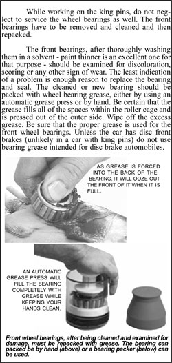Servicing Wheel Bearings